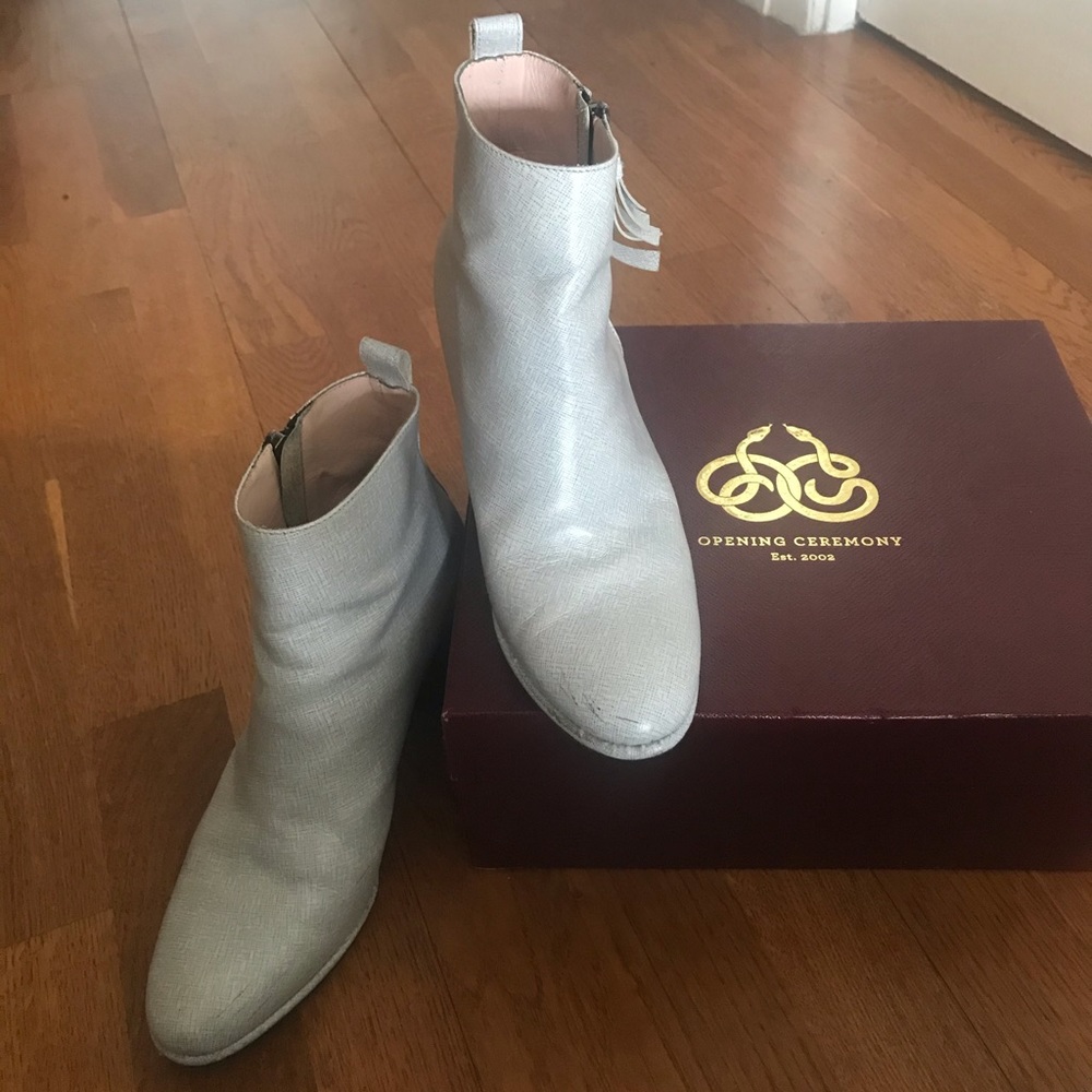Opening ceremony white boots